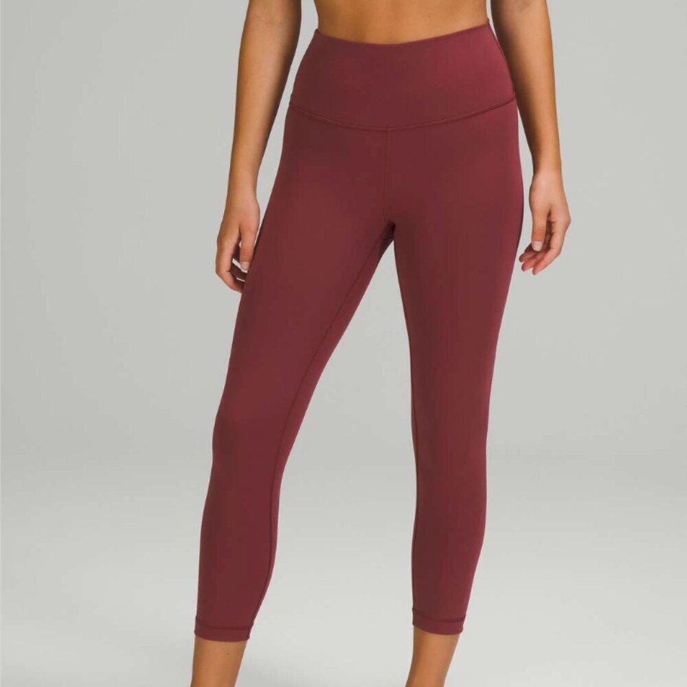 Lululemon Wunder Under High-Rise Crop 23" *Full-On Luxtreme Mulled Wine